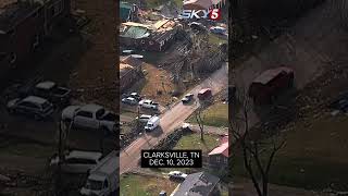 Clarksville tornado damage December 10 2023 [upl. by Stockmon]