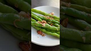 Green bean Almondine greenvegetable beans food crunchy almonds savory shorts fyp explore [upl. by Trevlac]