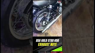 BSA Gold Star 650 Exhaust Note  Sound ON  BSA Launched  Two Wheeler  Times Drive  shorts [upl. by Elwira]