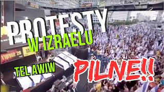 PROTESTY W IZRAELU PILNE [upl. by Ahtera]