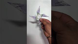 Ninja Shuikeng Star making with Money Origami papercraft origami [upl. by Courtney566]