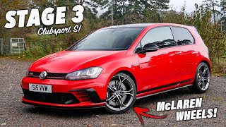 This STAGE 3 MK7 Golf GTI Clubsport S has MCLAREN WHEELS [upl. by Rochkind]