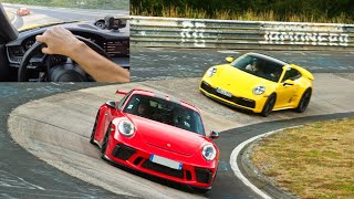 9912 GT3 vs 992 Carrera S Nürburgring Nordschleife 737 min BTG [upl. by Olli]