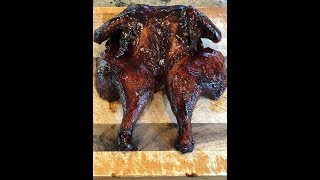 Spatchcock BBQ Chicken on the Weber Summit Charcoal Grill [upl. by Ahsurej]