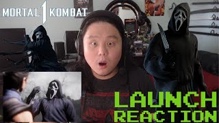 GHOSTFACE Mortal Kombat 1 Khaos Reigns Official Launch Trailer REACTION [upl. by Atilrak]