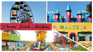 Paradisia Abidjan Theme Park for kidsAmusement Park Abidjan swingsFunGamesDance Restaurant [upl. by Nosloc91]