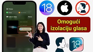 Kako uključiti izolaciju glasa iPhone iOS 18 [upl. by Durno786]