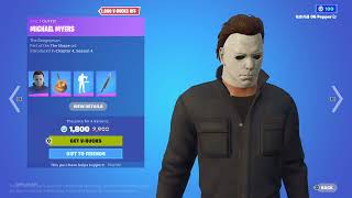 New Michael Myers in Fortniteitem shop review [upl. by Daryn953]