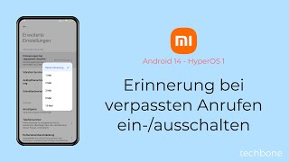 Erinnerung bei verpassten Anrufen einschalten oder ausschalten  Xiaomi Android 14  HyperOS 1 [upl. by Arateehc]