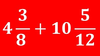 Add mixed fractions with unlike denominators  Adding mixed numbers with unlike denominators [upl. by Jacquelin]