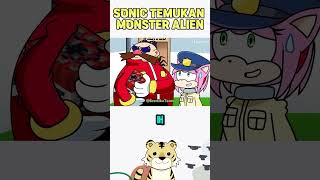 SONIC TEMUKAN MONSTER ALIEN sonic animasi [upl. by Elvera]