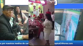 Alberto Diaz y Bethania Arias en vivo por la tropical24horascom con El Bombazo Navideño [upl. by Cal]