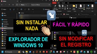 Explorador de W10 en Windows 11🕺fácil y rápido [upl. by Yasdnyl]