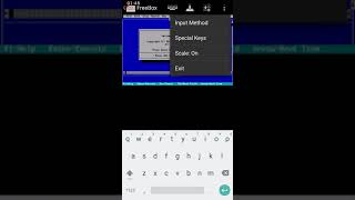 how to run qbasic on your android phone using freebox dos [upl. by Eiramoj799]