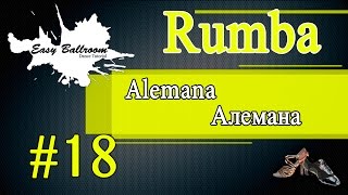 How to dance Alemana in Rumba 18  Алемана Румба  EasyBallroom [upl. by Tremann]