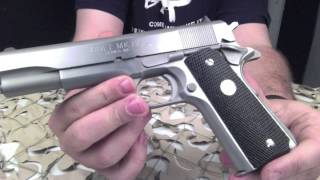 Colt Govt 1911 Matte Stainless Scarce 45HP Cartridge Pistol  Texas Gun Blog [upl. by Rebmac]