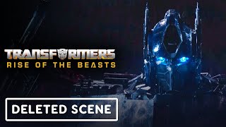 Transformersrise of the beasts Full transit vs Optimus prime deleted scene [upl. by Aicilram]