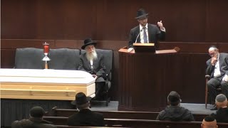 Rabbi Mimrans Remarks at his Grandmother Georgette Mimrans Levaya Funeral [upl. by Rabiah]