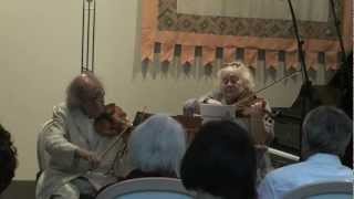 Ivry Gitlis amp Dora Schwarzberg play Bartok Duos for 2 Violins Part 12 [upl. by Anetsirk656]