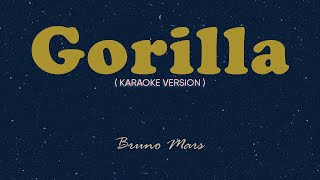 Gorilla Karaoke by Songbook  Bruno Mars [upl. by Hanforrd]