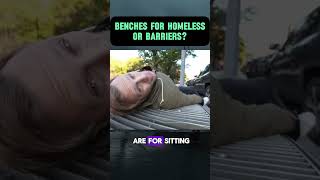 Benches for Homeless or Barriers nyc shorts newyork [upl. by Tomasine237]