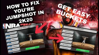 Best Jumpshot For 2k20 Mobile EASY GREENS [upl. by Ecarret]