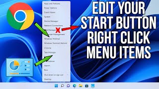 How to Edit Your Start Button Right Click Menu Items WinX [upl. by Odlanar]