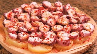 Pulpo a la Gallega  Receta explicada paso a paso [upl. by Noreik126]