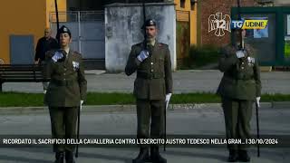 RICORDATO IL SACRIFICIO DELLA CAVALLERIA CONTRO LESERCITO AUSTRO TEDESCO NELLA GRAN  30102024 [upl. by Amoihc]