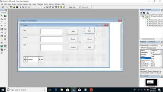 Adodc in vb 6  Part  VI   Adodc data control using command buttons [upl. by Wendel]