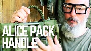 ALiCE PaCK PaRAcord HANDLE No Frame No Straps militarysurplus diy weaving [upl. by Hawley536]