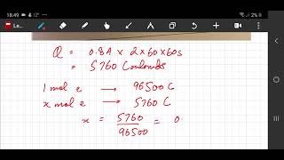 Faraday Constant Question  Electrolysis  A Level 9701  Chemistry [upl. by Kcirdnekel]