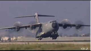 Airbus A400M first flight webcapture by signatory [upl. by Shaylynn]