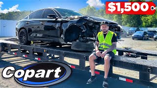 HOW TO BUY CARS ON COPART PT2 amp FLIPPING THIS Q50 IN 3 DAYS COPART VLOG [upl. by Melquist]