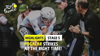 Highlights  Stage 5  TDF2021 [upl. by Melak]