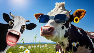 FUNNY COW DANCE 40│Cow Song amp Cow Videos 2024  Cow music  funny dancing cow  gay  gaiya  गाय [upl. by Yerxa]