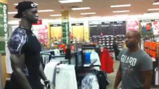 MMA Fighter WingJitsu Shawn quotSeal The Dealquot Obasi Flips out in Modells [upl. by Eenehs272]