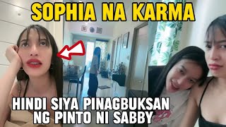 HINDI PINAGBUKSAN NG PINTO SI SOPHIA NI SABBY KARMA NA BA YAN NI SOPHIAsabbyandsophia yabby [upl. by Nnylyam623]