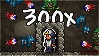 Can I Survive Master Mode Terraria with 300x spawn rates [upl. by Enitnatsnoc]