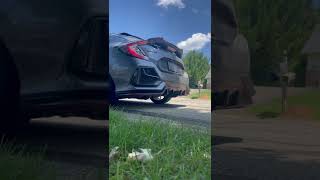 2021 Honda Civic hatchback sport 15 turbo exhaust pop with starter 21 psi Ktuner [upl. by Cecelia608]