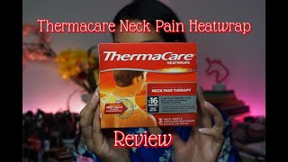 Thermacare Heatwrap Neck Back amp Wrist  Review  Nalanie [upl. by Aleak]