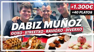 Comiendo en DIVERXO ⭐️⭐️⭐️ de DABIZ MUÑOZ ❌⭕️  GOXO  STREETXO  RAVIOXO [upl. by Bergen]