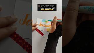 Name art with pastel design handwriting satisfying calligraphy shorts viral writing lettering [upl. by Anel550]