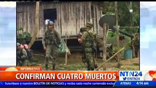 Al menos cuatro muertos dejó enfrentamiento entre disidentes de las FARC y ELN en Colombia [upl. by Eardna531]