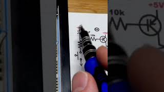 Schematic PNP BJT Extends Capacitor Discharge Time For LED Load 2N3906 electronics howto diy [upl. by Ruprecht]