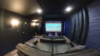 724 Home Theater 360 Tour hometheater dolbyatmos mancave diy [upl. by Pirnot]