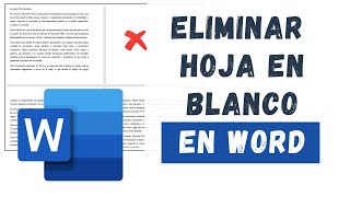 Como borrar una Hoja en Blanco en WORD 3 FORMAS [upl. by Sackman]