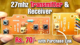 Transmitter and Receiver for Remote Control Car Boat helicopter plan [upl. by Latta605]