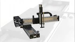 Linear Motor Stage  SINADRIVES  Quality Control Application [upl. by Nauq384]