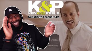 Key amp Peele  Substitute Teacher 1 amp 2 Reaction [upl. by Ennoirb]